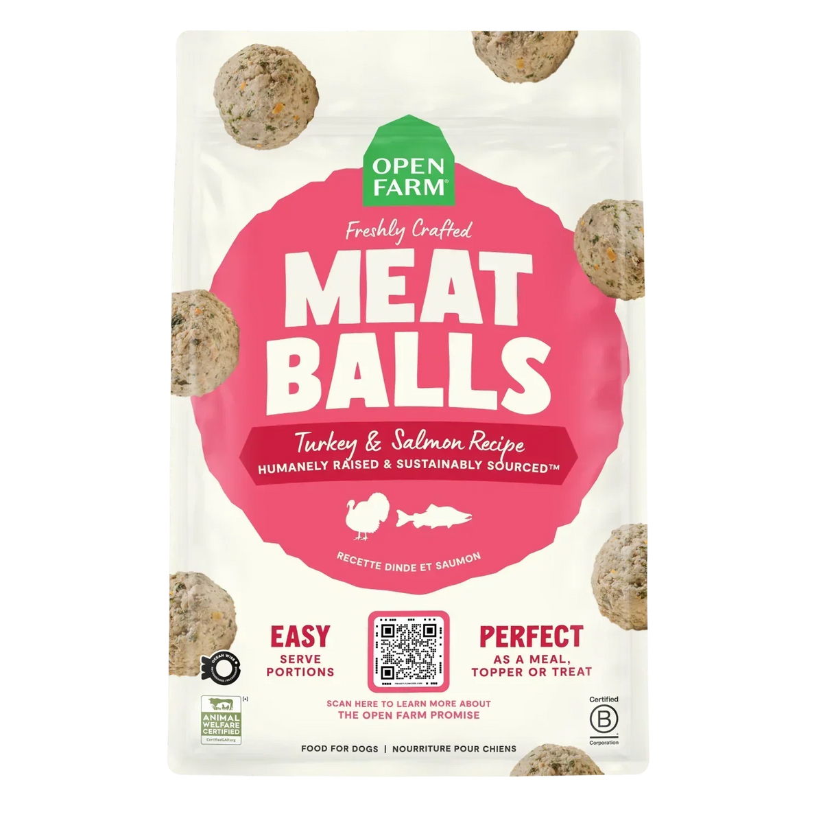 Turkey & Salmon Freshly Crafted Meatballs for Dogs