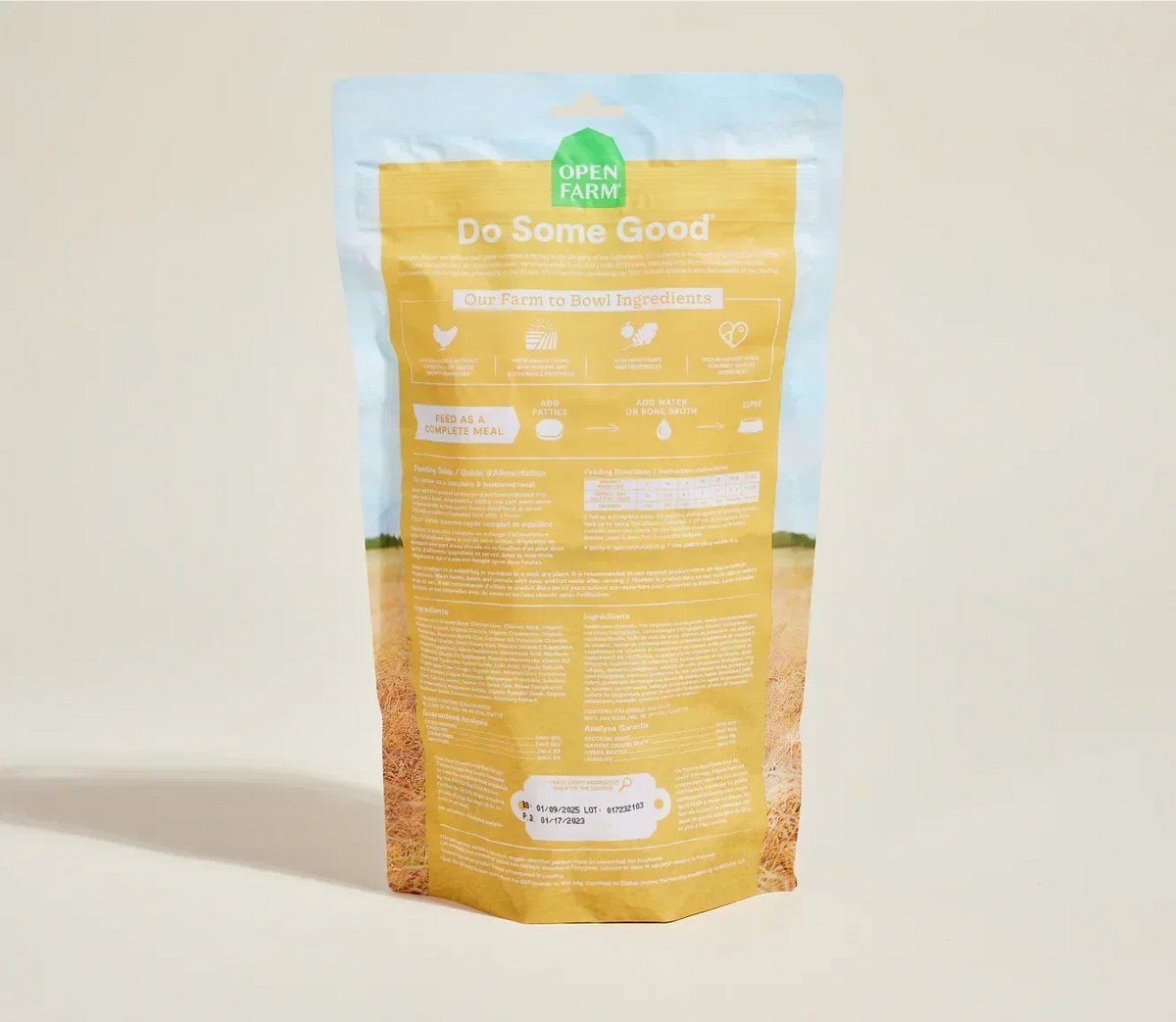 Harvest Chicken Freeze Dried Raw Patties for Dogs