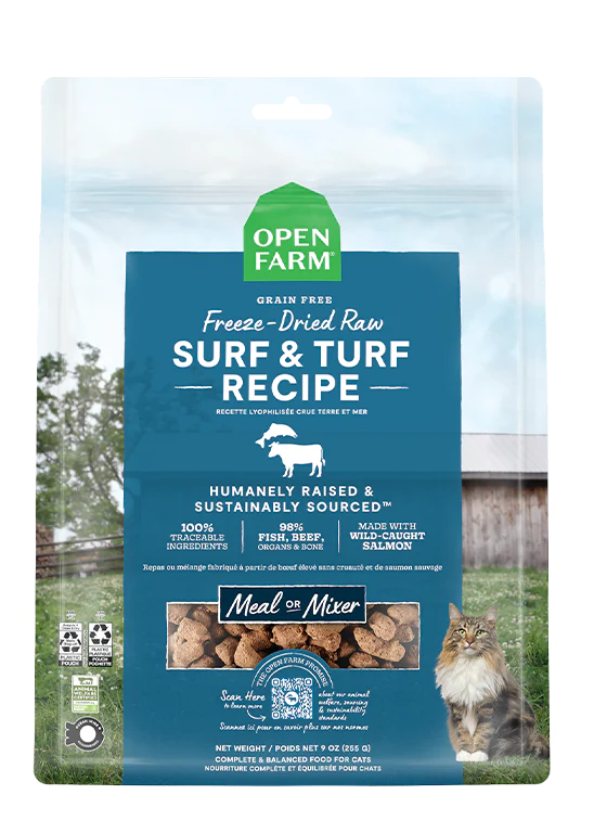 Surf & Turf Freeze Dried Raw Morsels for Cats