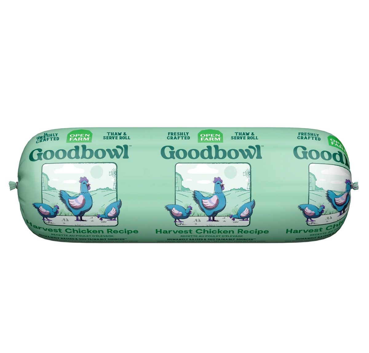 Goodbowl Harvest Chicken Freshly Crafted Roll for Dogs