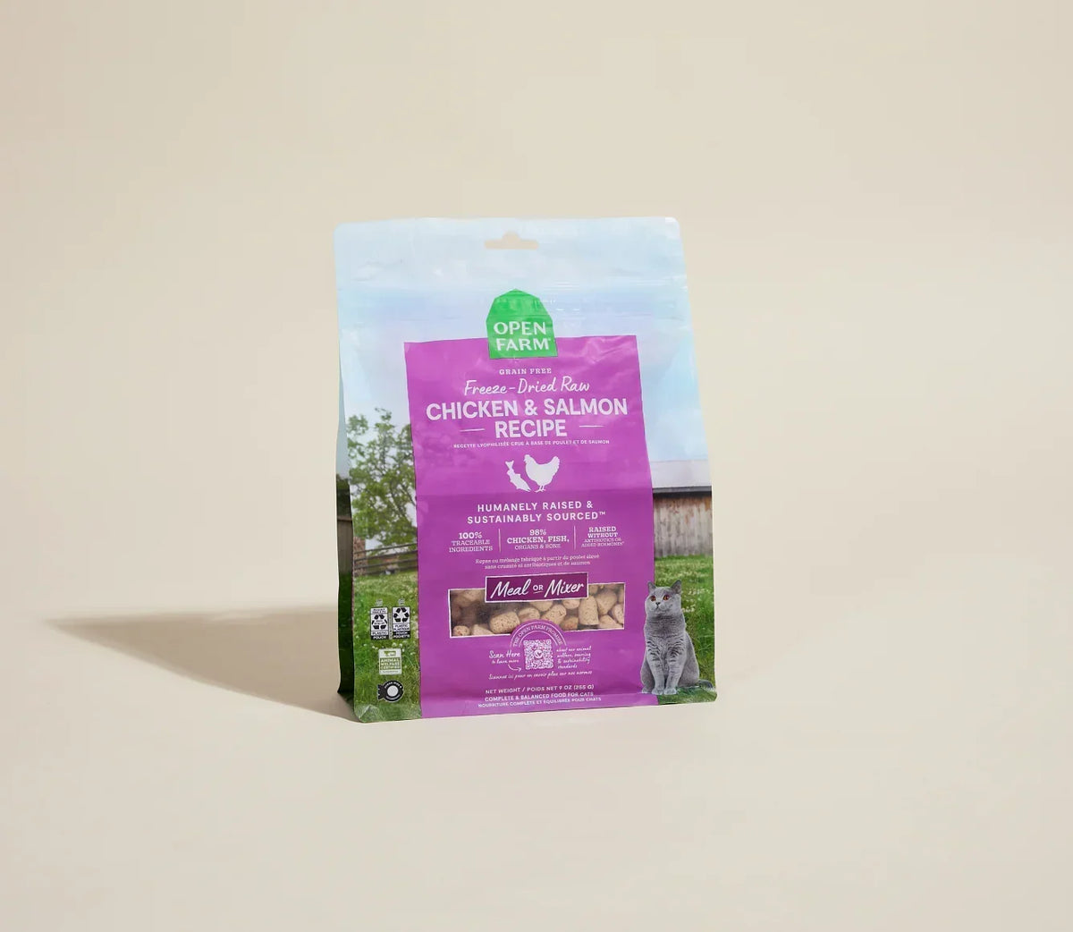 Chicken & Salmon Freeze Dried Raw Morsels for Cats