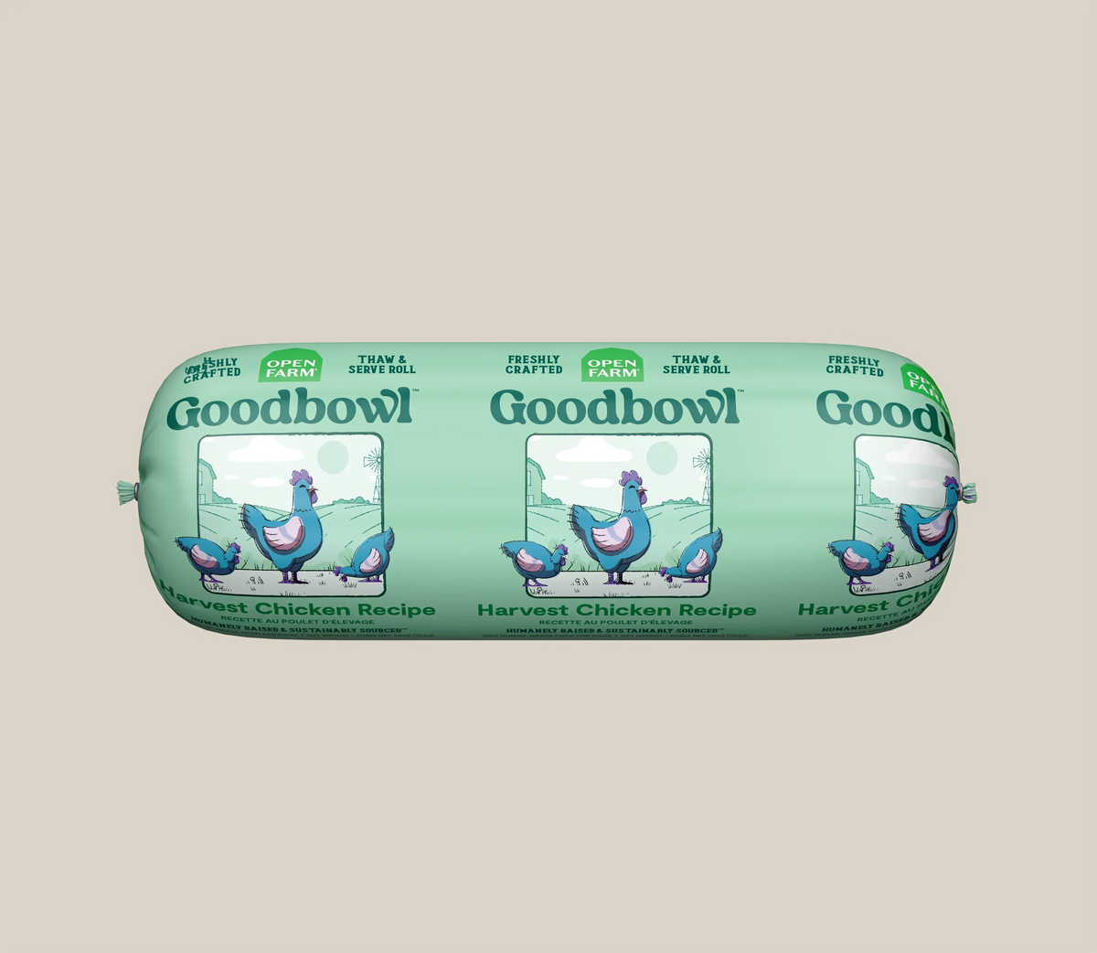 Goodbowl Harvest Chicken Freshly Crafted Roll for Dogs