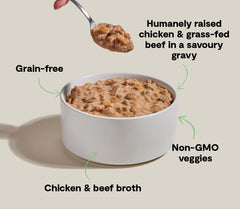Chicken & Grass-Fed Beef Hearty Stew Wet Dog Food